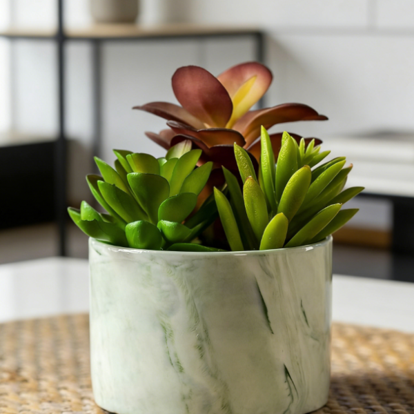 Colorful Succulent Pot in Ceramic (Cute Style)