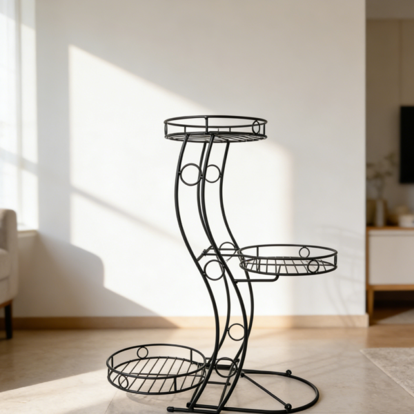 Collapsible Metal Plant Stand for Large Flower Pots (set of 5)